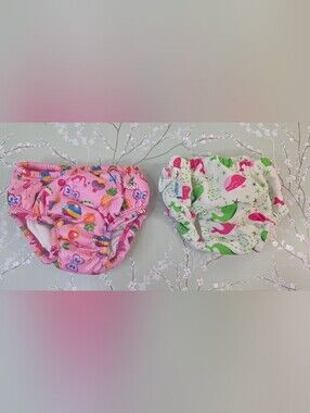 Girls 6 Months Reusable Cloth Swim Diapers